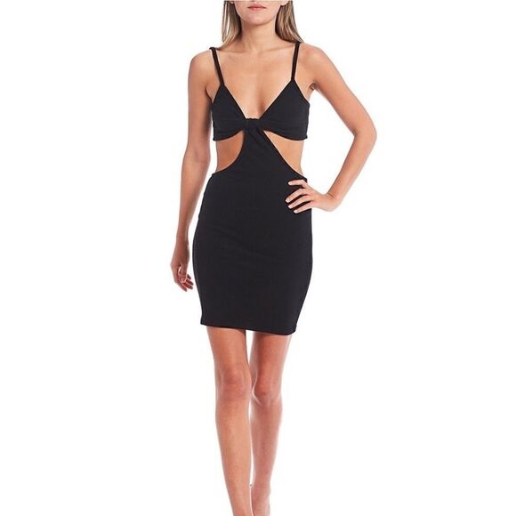Blue Blush NWT Cut Out Bodycon Mini Dress (M) - Picture 1 of 11